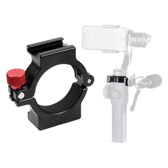 Microphone Mount For Smooth 4 Handle Gimbal Stabilizer - Hot Shoe Adapter Ring
