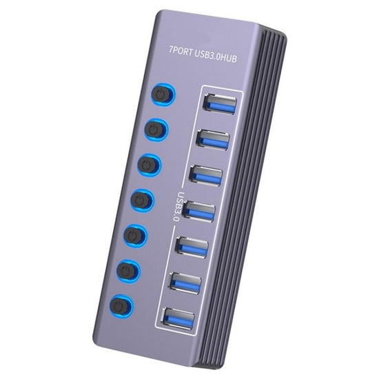 7-Port Usb 3.0 Hub With Independent Switch