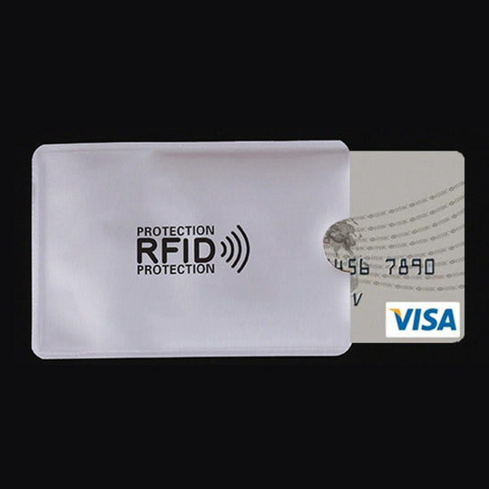 10 Rfid Blocking Aluminum Foil Card Holders - 9.1x6.3cm - Pack of 10