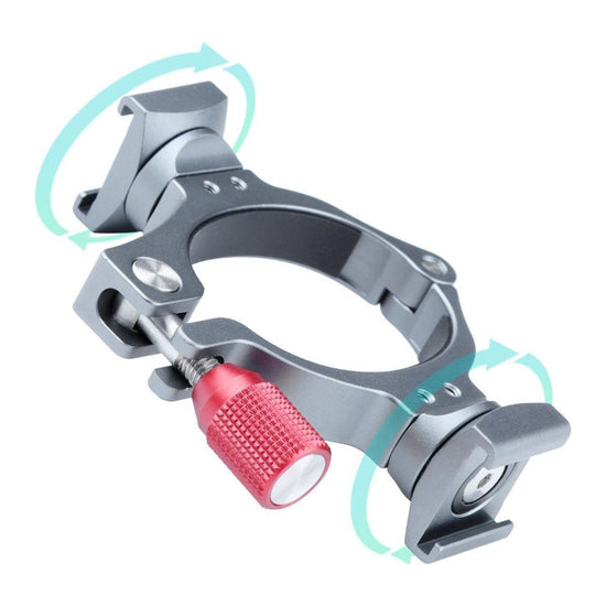 Extension Bracket With Dual Cold Shoe For Dji Om4 / Mobile 3 Stabilizer