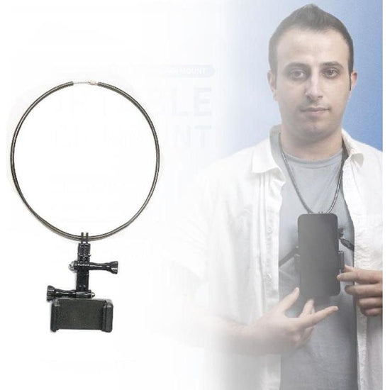 Flexible Neck Mount For Gopro And Smartphones - Compatible With Action Cameras