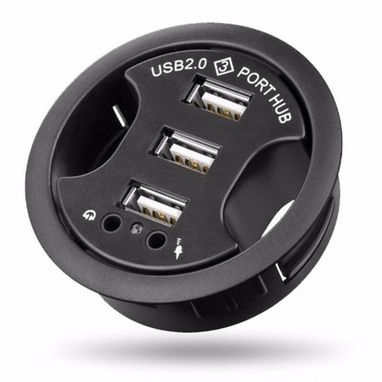 3-Port Usb Hub With Audio & Mic Jack