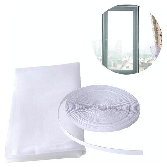 White Diy Window Screen With Hook And Loop Fastener For Mosquito Net