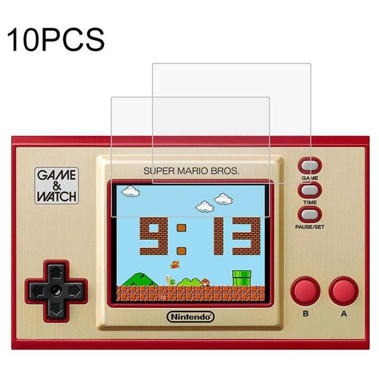 10-Pack Tempered Glass Film For Nintendo Game Watch