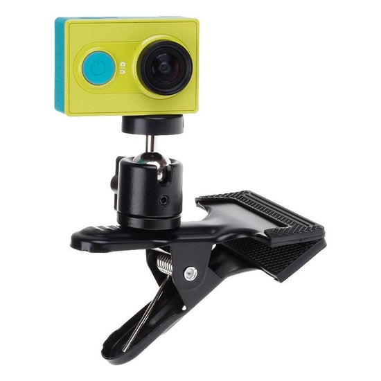 Sport Camera Backpack Hat Clip Mount - 360 Degree Rotation