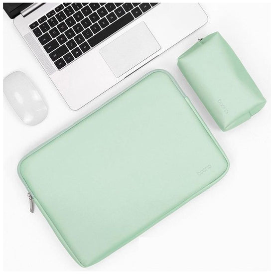13 / 13.3 / 14 Inch Power & Laptop Bag In Mint Green Pu Leather