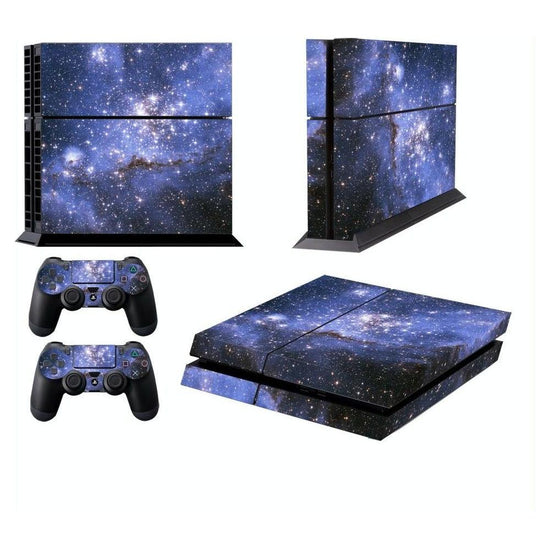 Starry Sky Design Protective Sticker For Sony Ps4 - Fashion Colour