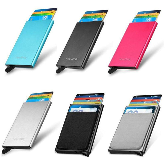 Automatic Pop Up Metal Wallet With Card Holder