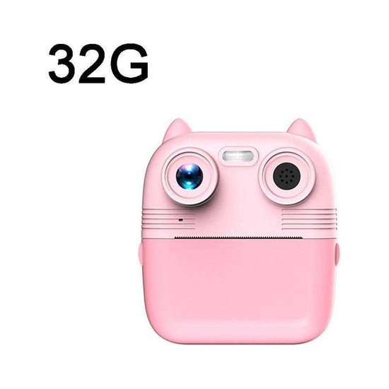 Instant Print Camera With Dual Lens - 2.8 Screen For Kids Blue