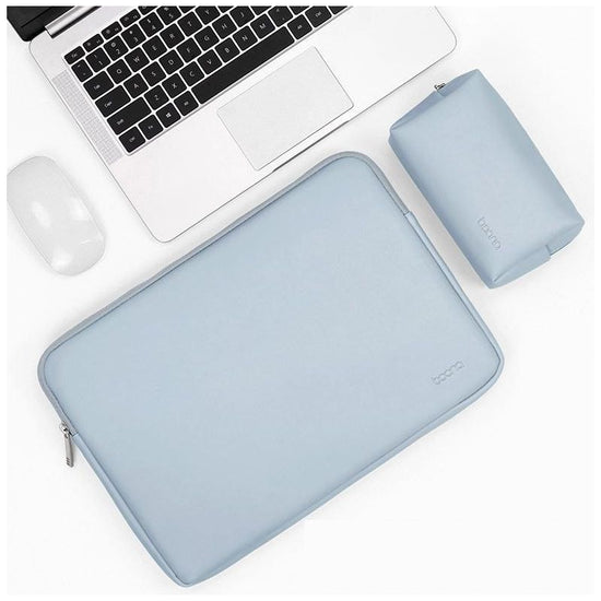 Sky Blue Laptop Bag & Power Bag - 11 / 12 Inch Pu Leather
