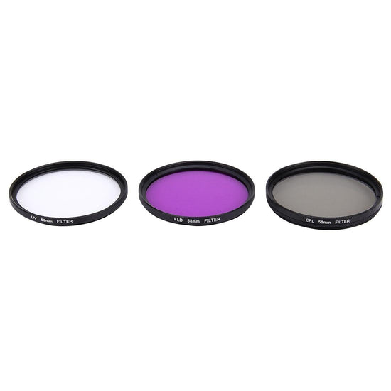 58mm Professional Lens Filter for Gopro and Xiaomi Yi Sport Camera - Cpl Uv Fld