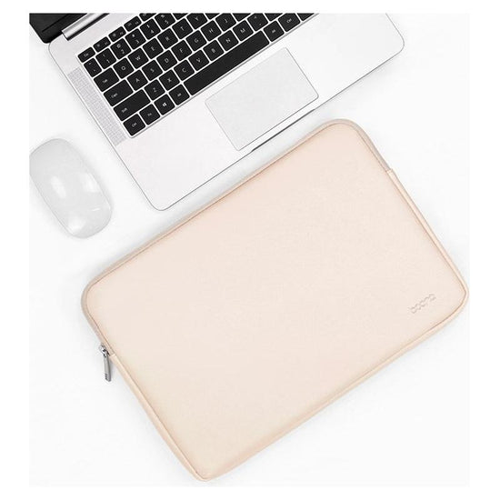 Apricot Pu Leather Laptop Bag - Fits 13-14 Inch