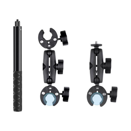 Adjustable Dual-Head Handlebar Mount For Motorcycle Selfie Stick