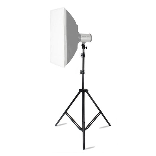 Professional Aluminum Lighting Stand For Studio Flash - 68-200Cm Height Black