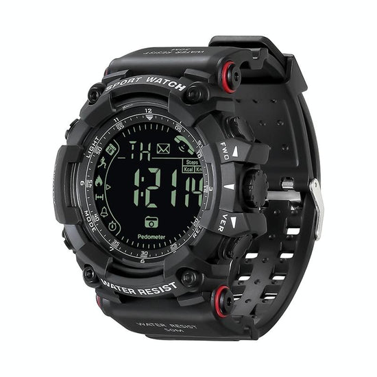 Men Multifunctional Waterproof Bluetooth Smart Electronic Watch Black