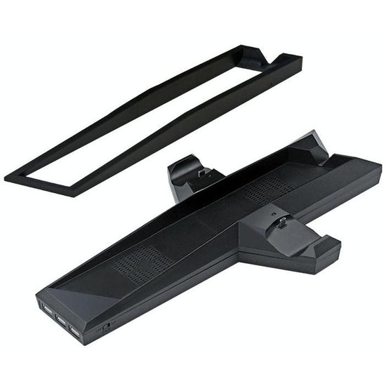 Ps4 Dual Handle Charging Base with Console Radiator - Black