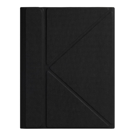 Bluetooth Keyboard Leather Case For Ipad 9.7 - Triangle Holder & Pen Slot - Black Diamond Pattern