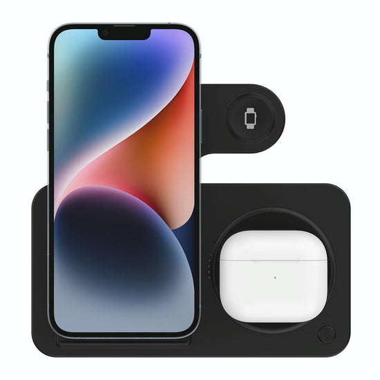 3 In 1 Folding Wireless Charger Black