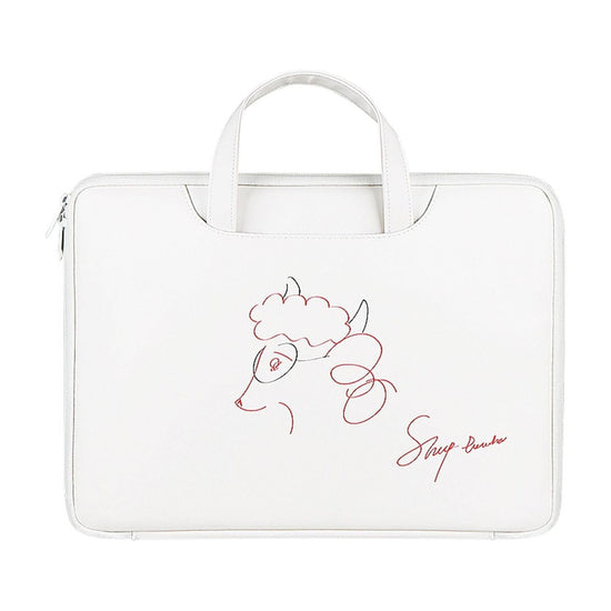 13.3 Inch Lightweight Printed Laptop Bag In Pu Material - Ice Cream