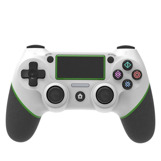 Rubberized Bluetooth Gamepad for Ps4 - Wireless - White Blue