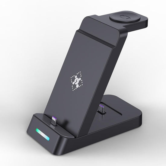 18W 3 In 1 Vertical Charging Stand For Samsung Watch And Galaxy Buds - White