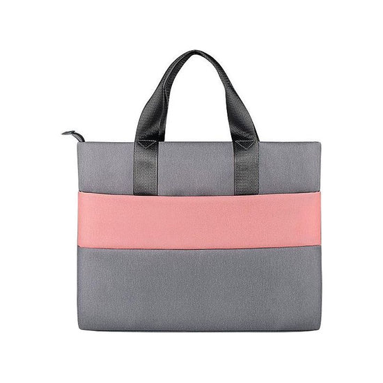 Universal Portable Laptop Liner Bag - Pink / Gray - 14.1-15.4 Inches