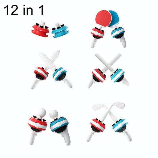 Complete 12-piece Controller Grip Set for Meta Quest