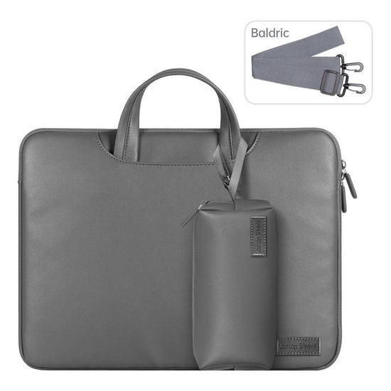 15 Inch Waterproof Laptop Bag With Power Pack And Inner Pouch - Brown