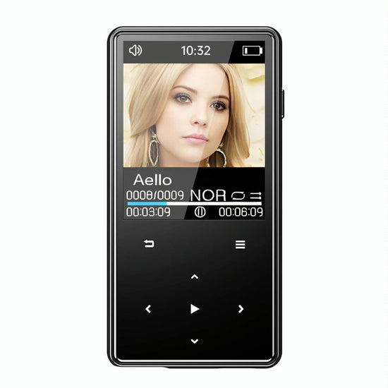 16Gb Portable Bluetooth Mp3 / Mp4 Music Player Black - 16Gb