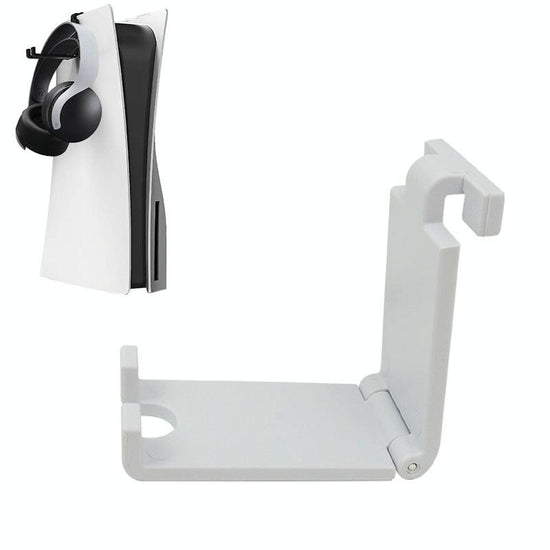 Sony Ps5 Game Console Headphone Storage Rack with Gamepad Hanger - Black