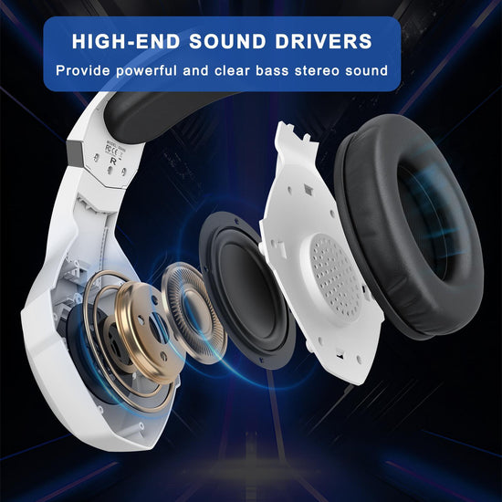 Omni Esports Headset With Mic 1.9M Length - White