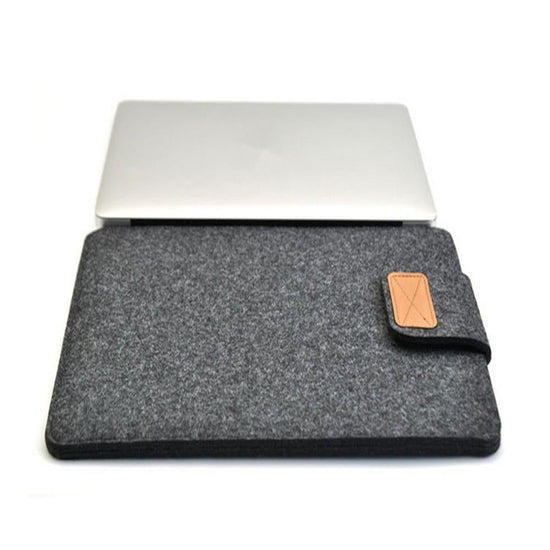 11 Inch Vertical Felt Laptop / Tablet Sleeve Bag - Light Grey