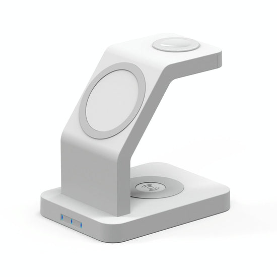 3 In 1 Magnetic Wireless Charger For Iphone Iwatch Airpods - Black