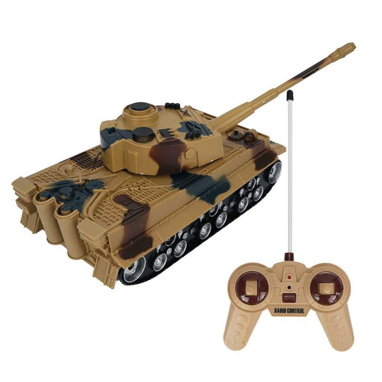 1 32 Four-way Rc Tank with Remote Control - Green