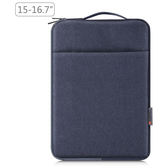 15-16.7 Inch Laptop Sleeve Briefcase With Zipper And Handle - Black