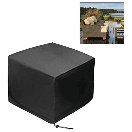 Waterproof Outdoor Furniture Cover - 210D Oxford Cloth - Anti-Uv & Dust-Proof - Fits Table & Chairs - 170X94X70Cm - Black