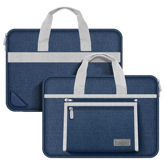 Portable Oxford Laptop Bag - Durable Fabric - Grey