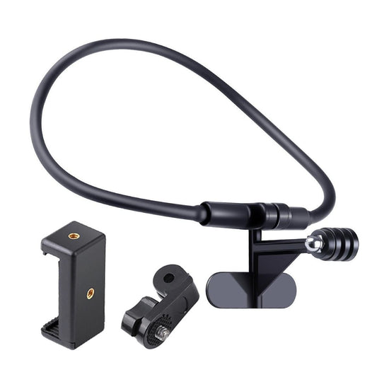 Neck Phone Camera Holder With Phone Clamp - Hands-Free & Extended