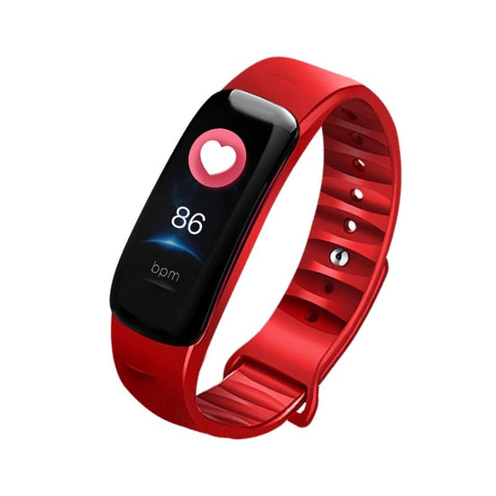 Smart Bracelet With Call Reminder Hr / Bp Monitoring Sleep / Sedentary Tracking And Remote Control - Black