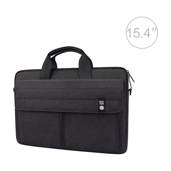 15.4 Inch Laptop Handheld Briefcase Storage Bag - No Shoulder Strap - Grey