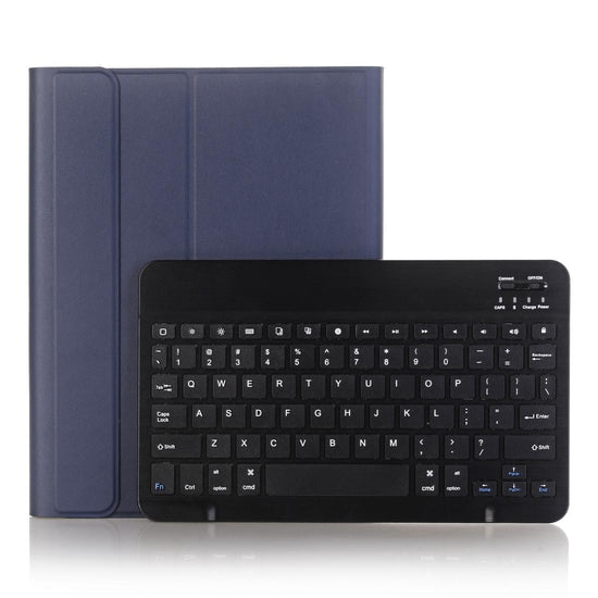 Ultra-Thin Bluetooth Keyboard Leather Case For Ipad Air / Pro 10.5 With Pen Slot & Holder - Black