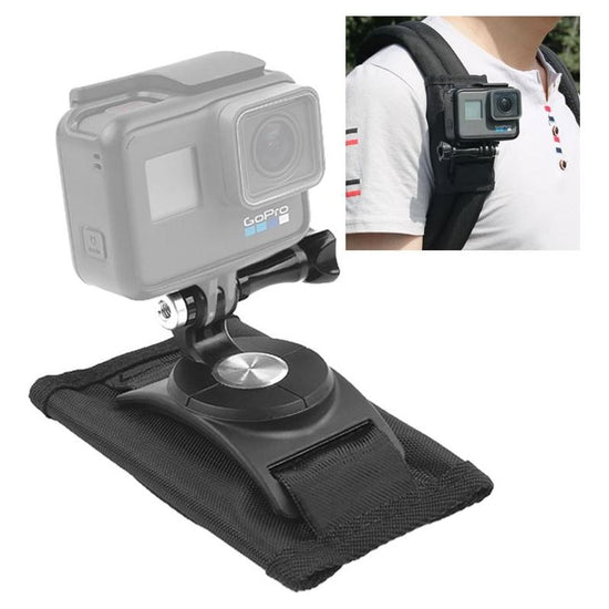 360 Degree Rotating Quick Release Backpack Strap Mount For Gopro Hero12