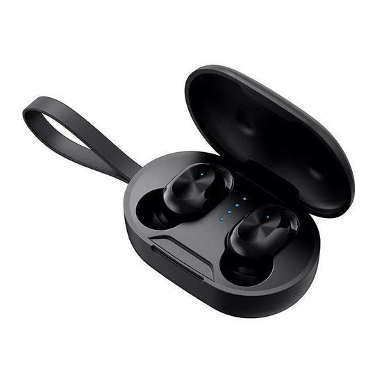 Waterproof Bluetooth 5.0 Tws Earphones with Touch Control - Black