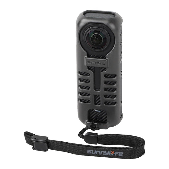Graphene Protective Case For Insta360 X4 With Hand Strap - Black