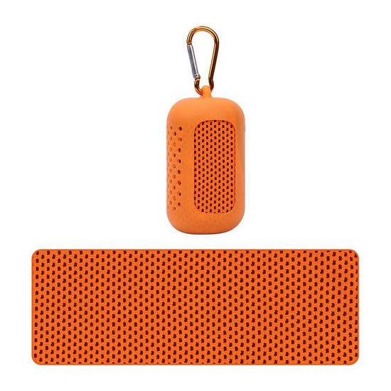 Portable Quick Dry Sports Towel Set With Silicone Sleeve And Storage Bag - 30X80Cm - Grey - 30X80Cm