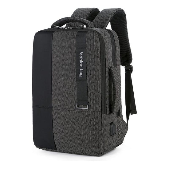 Large-Capacity Laptop Backpack With Usb Charging - Ideal For Business Commuters - Black