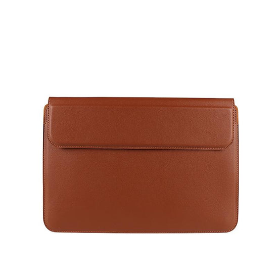 Multifunctional Notebook Liner Bag - Fits 14.1-15.4 Inch - Pu Material - Cowhide Yellow