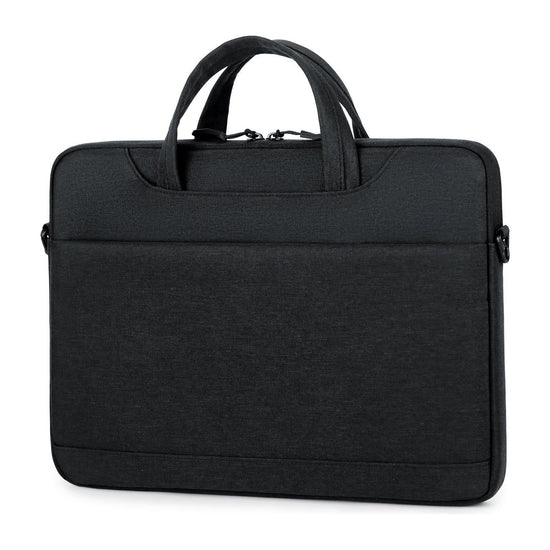 Versatile Laptop Shoulder Bag - Single Strap - Black