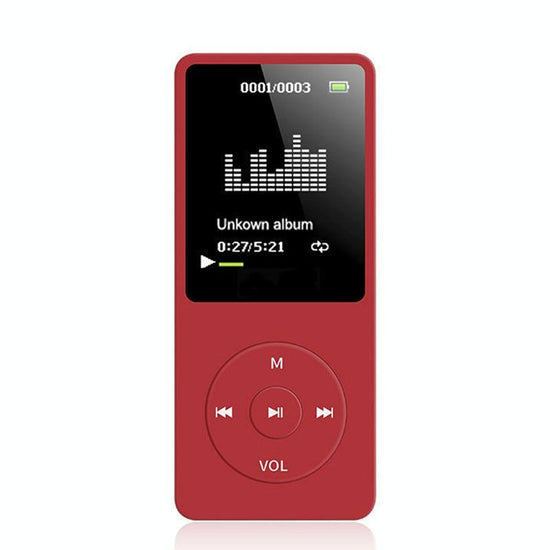 Ultra Thin Screen Mp4 Player Lossless Sound - Black
