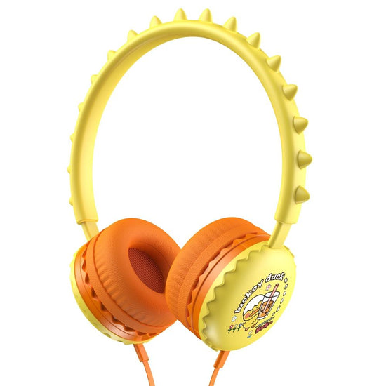 Cartoon Stereo Headphones With Mic Y19 - Luckey Duck